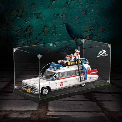 Acrylic Display Case Box Suitable for Lego 10274 Ghostbusters Squad Car ECTO1Display box Used for Model display dustproof collectible Storage Model not included 3mm transparent