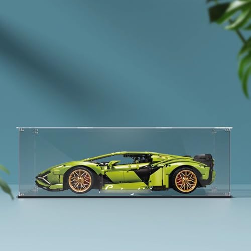 Acrylic Display Cases Box Suitable for Lego 42115 Sports CarDisplay Box Used for Model Display Dustproof Collectible Storage Model Not Included 3mm transparent