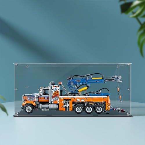 Acrylic Display Case Box Suitable for Lego 42128 heavyduty truck carDisplay box Used for Model display dustproof collectible Storage Model not included 3mm transparent