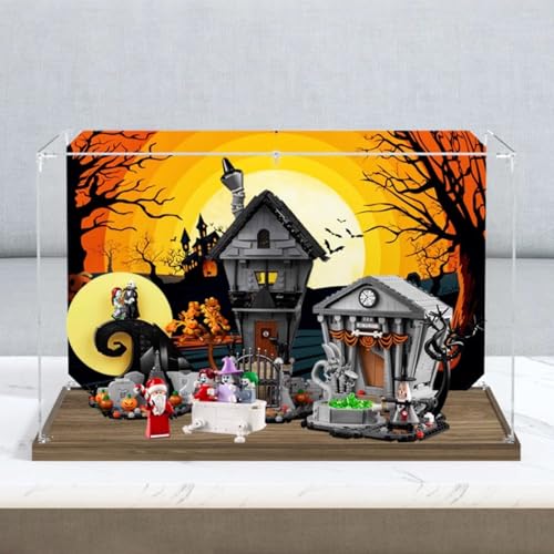 Acrylic Display Case Box Suitable for Lego 21351 Christmas Eve ScareUsed for Model Display Exhibition Collection Dust Prevention Storage Only Display Box No Model 3mm