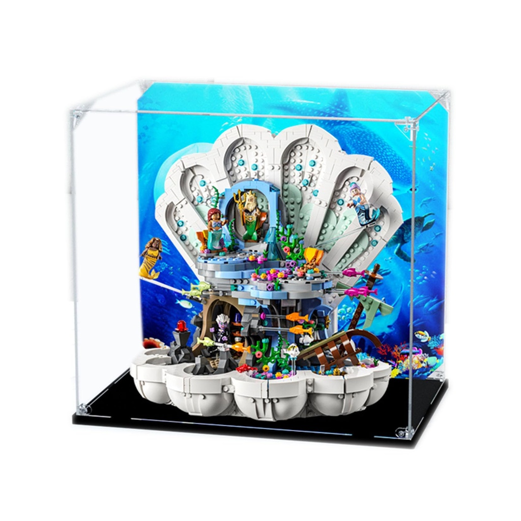 Acrylic Display Case for Lego Disney Royal Clamshell Set 43225 Showcase Protect Decorate Your Masterpieces with Dustproof StorageGifts Background A