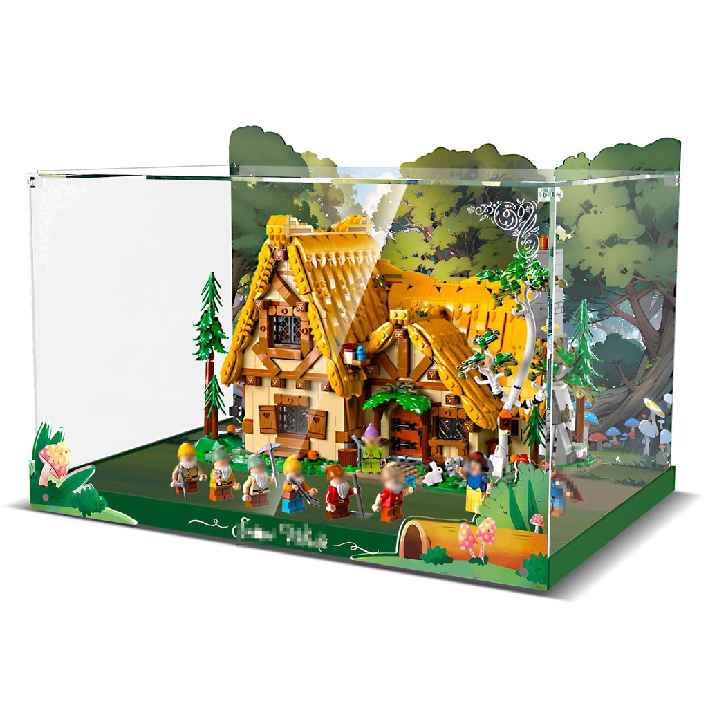Acrylic Display Case for Lego 43242 Snow White and The Seven Dwerfs Cottage ONLY Display Case Lego Model NOT Included