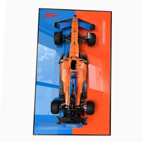 Display Wallboard for Lego 42141 Technic McLaren Formula 1 2022 Replica Race Car Collectibles Lego Car Wall Mount for Building Blocks Great for Lego Lovers Only Display Wallboard