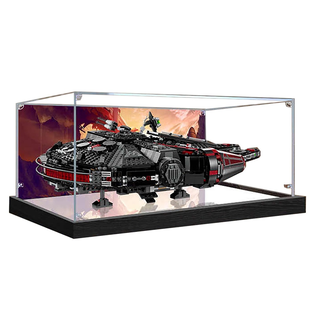 Acrylic display box for LEGO 75389 Dark Millennium Falcon model display box Acrylic building block storage display box excluding model BackgroundA