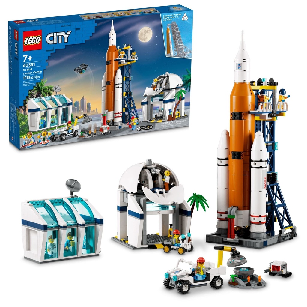 LEGO City Rocket Launch Center 60351 Building Kit NASAInspired Space Toy for Kids Aged 7 and up 1010 Pieces