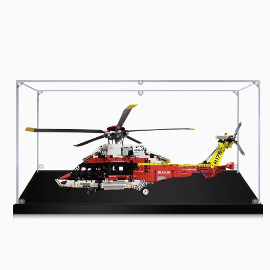 Acrylic Display Box Compatible with Lego 42145 Airbus H175 Rescue Helicopter Used to Protect The ModelDisplay case only 2mm