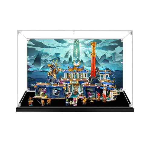 TRUSTFAR Acrylic Display Case for Lego 80049 Dragon of the east Palace Dustproof Transparent Clear Protective Case Compatible with Lego 80049 The model NOT included background 2