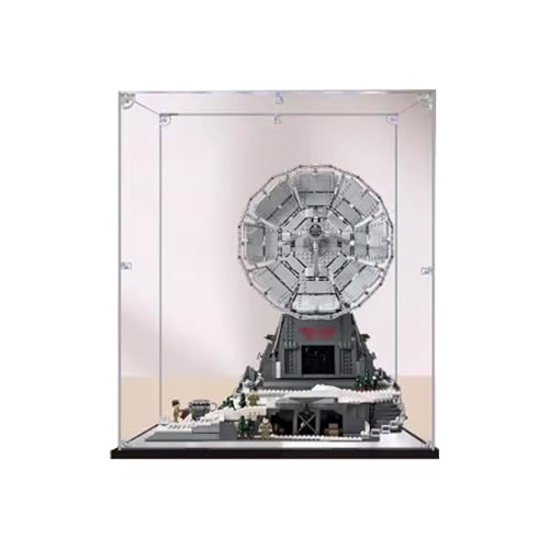 Dustproof Transparent Storage Acrylic Display Box Red Bank Base Block Model 196177255 inches for Lego Toys Lego Models not Included 2mm Mirror