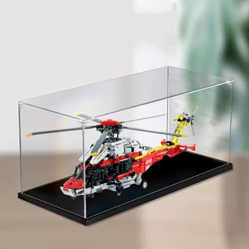 Acrylic Display Box Compatible with Lego 42145 Airbus Blocks Thick Dustproof Base Collectible Gift Organizer Box Only 2mm