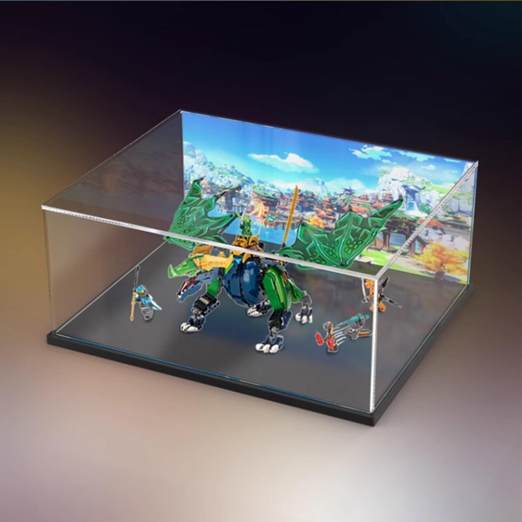 Acrylic Display Case for Lego 71766 Model Dustproof Display Box Storage BoxTransparent Box Building Block Display Box for Lego 71766Only Case No Model Painted