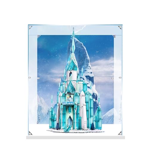 Acrylic Display case Compatible with Lego 43197 Ice Castle Display Box kitdustproof UVResistant Transparent Display case Display case only kit not Included contexts