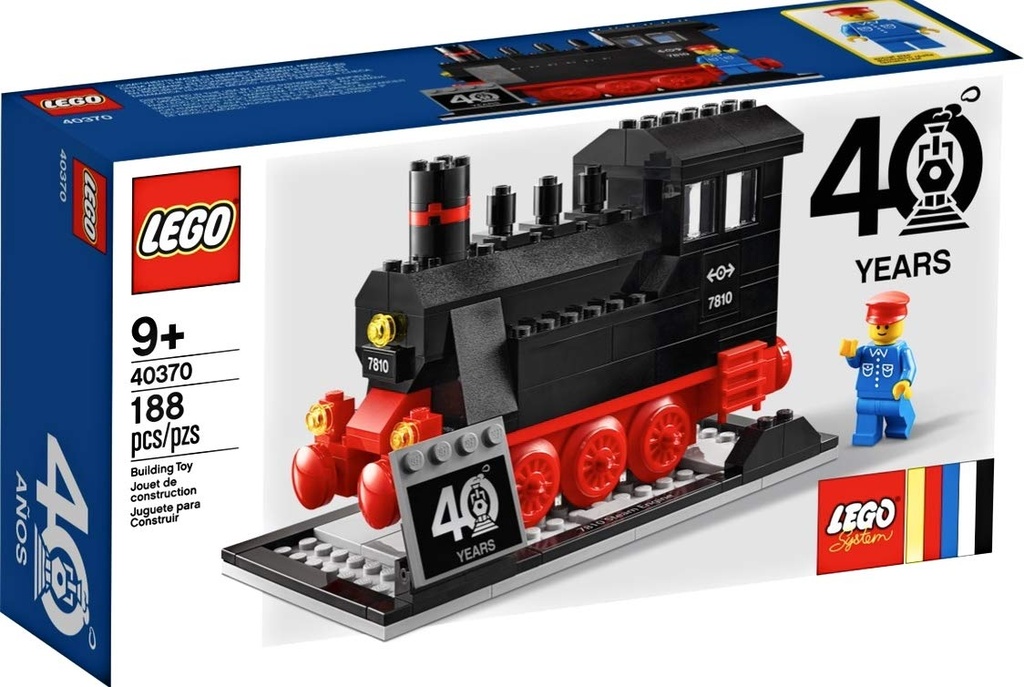 LEGO 40370 Steam Engine 40 Years Exclusive 188 Pcs