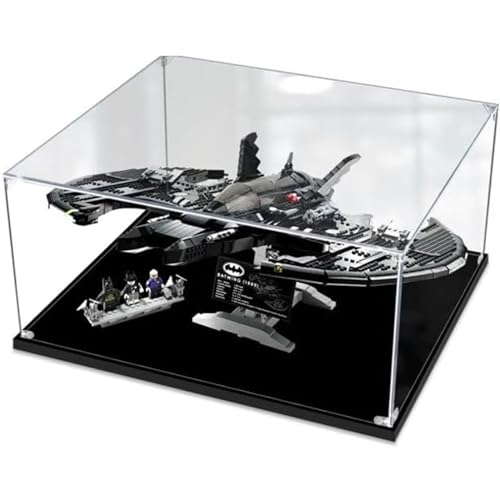 BoHeart Acrylic Display Case for Lego 76161 Batwing Dustproof Display Box Compatible with Lego 76161 Display Case Lego Model Not Included