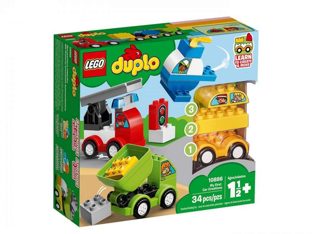 LEGO DUPLO My First Car Creations 10886 Building Blocks 2019 34 Pieces