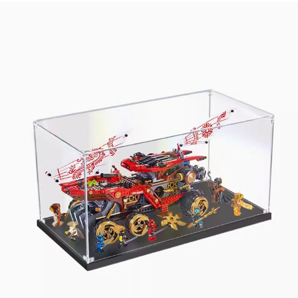 Clear Acrylic Display Box Compatible with Lego Chariot 70677 Model Dustproof Display Gifts Protect Decorations Collectibles Storage Organizer Box Only 2mm