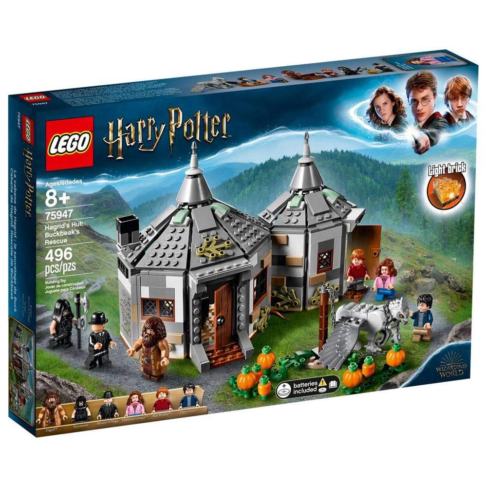LEGO Harry Potter and The Prisoner of Azkaban Hagrids Hut Buckbeaks Rescue 75947 Building kit 2019 496 Pieces
