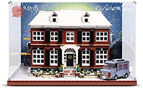 JOMIOD Acrylic Display Case for Lego 21330 Ideas Home Alone Dustproof Display Case Transparent Acrylic Display Case Compatible Lego 21330 Without Model Kit