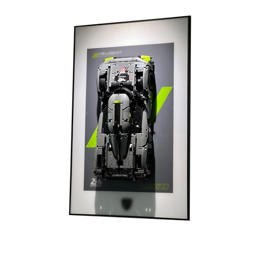 Display Wallboard for Lego Technic Peugeot 9X8 24H Hypercar 42156 Adult Collectibles Display Wallboard for Building Blocks Gifts for Motorsport Fans Only Display Wallboard