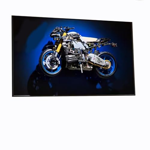 Display Wallboard for Lego Technic BMW M 1000 RR 42130 Motorcycle Model Kit Adult Collectibles Lego Car Wall Mount for Building Blocks Gifts for Lego Lovers Only Display Wallboard 2
