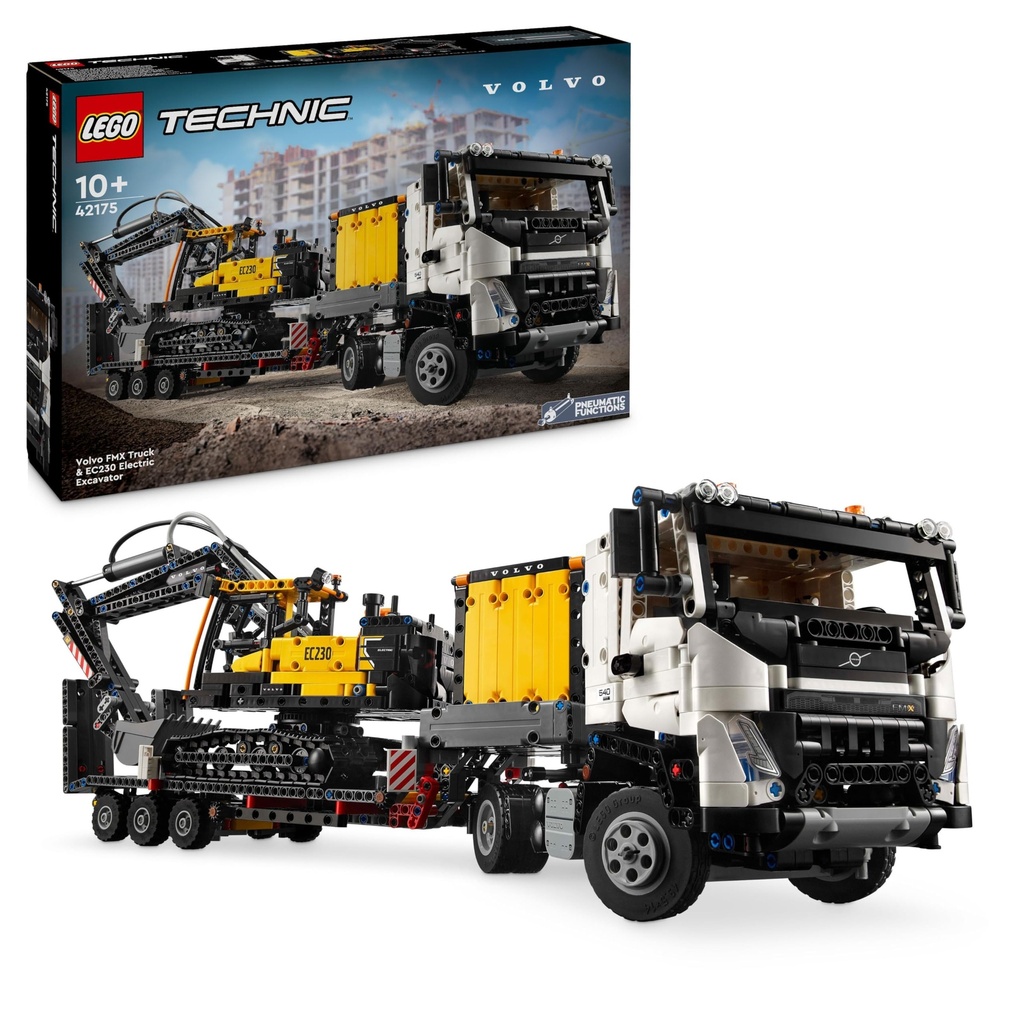 LEGO Technic Volvo FMX Truck EC230 Electric Excavator Toy for 10 Plus Year Old Boys Girls Vehicle Building Set for Kids Who Love HeavyDuty Construction Models Birthday Gift Idea 42175