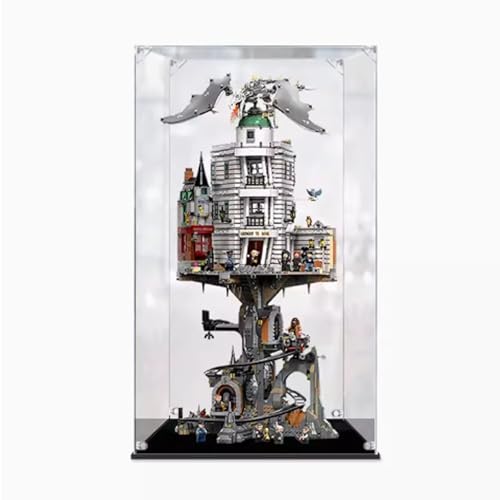 Acrylic Display Box Compatible with Lego 76417 Wizard Bank Blocks Thick Dustproof Base Collectible Gift Organizer Box Only 2mm