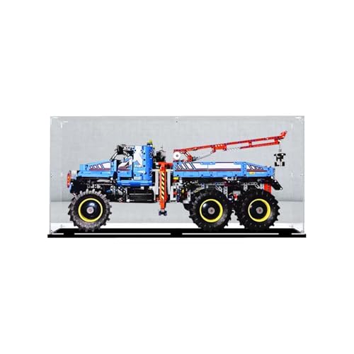 Transparent Acrylic Display Casefor Lego 42070 OffRoad Pickup Model Clear BoxStorage BoxDisplay BoxCompatible with 42070 Model Display Box only Black Base