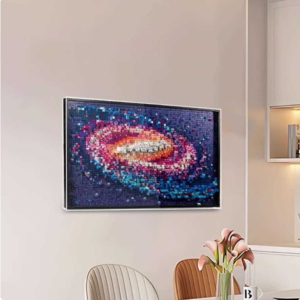Display Wallboard for Lego 31212 Galaxy Pixel Paint Picture Frame Compatible with Lego 31212 Gifts for Lego LoversOnly Display WallboardNo Mode