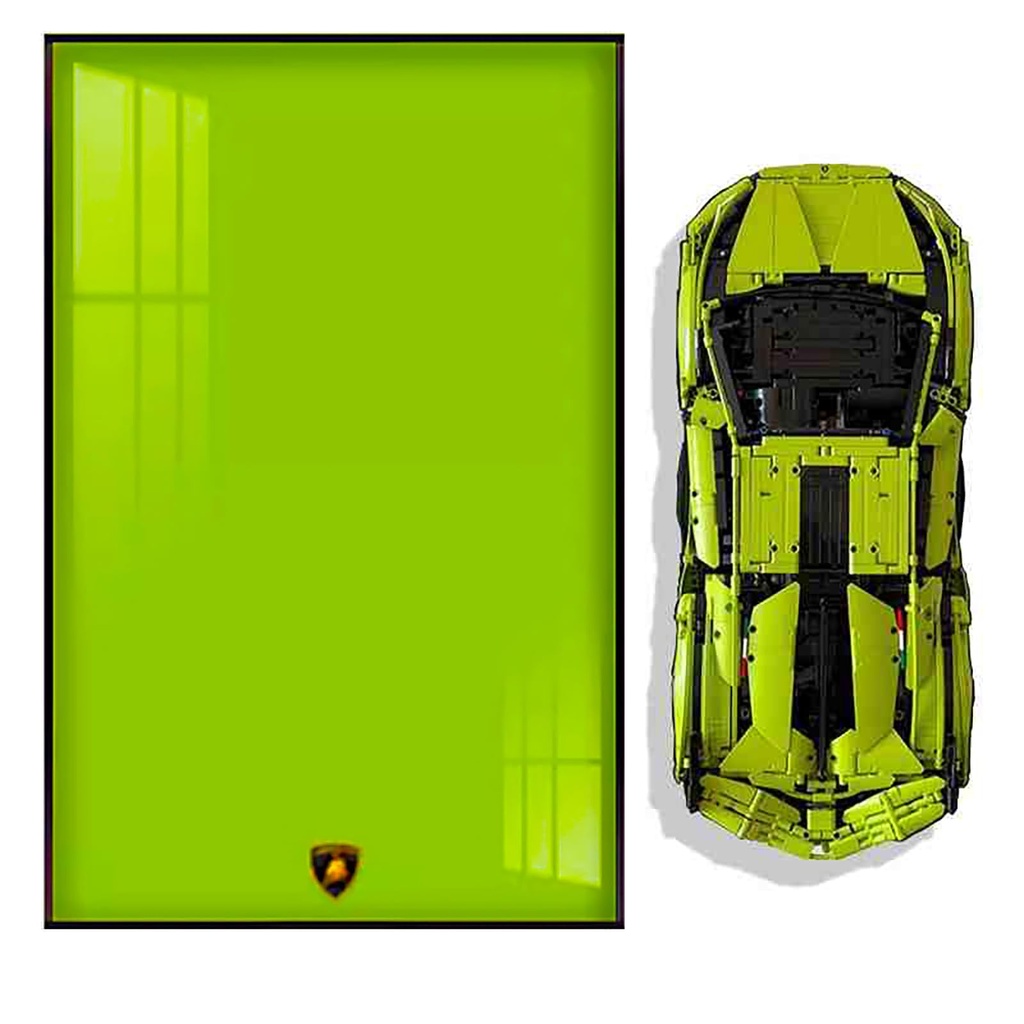 Display Wallboard for Lego Technic Lamborghini Sián FKP 37 42115 Compatible with Lego Lamborghini Cars Gift Ideas for Lego Car Wall Mount Enthusiasts80 50CM Only Display Wallboard