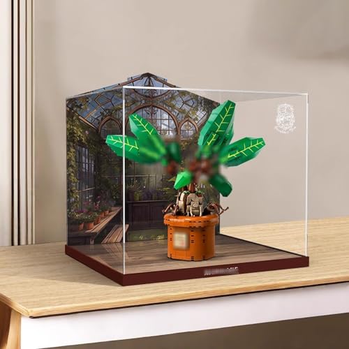 Acrylic Display Case Box Suitable for Lego 76433 Mandela GrassUsed for Model Display Exhibition Dust Prevention Storage Only Display Box No Model 3mm Background