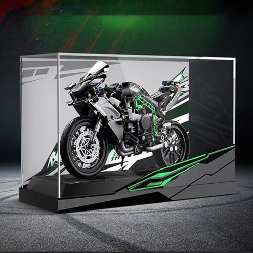 Acrylic Display Case Box Suitable for Lego 42170 NinjaH2R MotorcycleUsed for Model Display Exhibition Dust Prevention Storage Only Display Box No Model 3mm Integrated