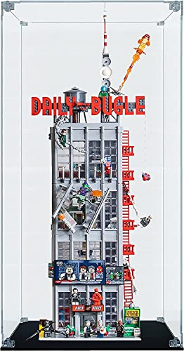 Caikbms Acrylic Display Case for Lego 76178 Daily Bugle 40 x 35 x 85 cm Transparent