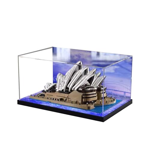 Display Case for Lego 10234 Sydney Opera House Dustproof UVProtected Custom Fit Showcase Gifts for Lego Lovers Assembly Storage Theme B654030cm