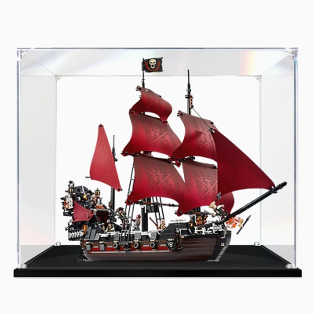 HAIWENFEIQI Acrylic Display Case for Lego 41954 BoatTransparent Dustproof Display Box Compatible with Lego 41954 Kit Model not Included 2mm