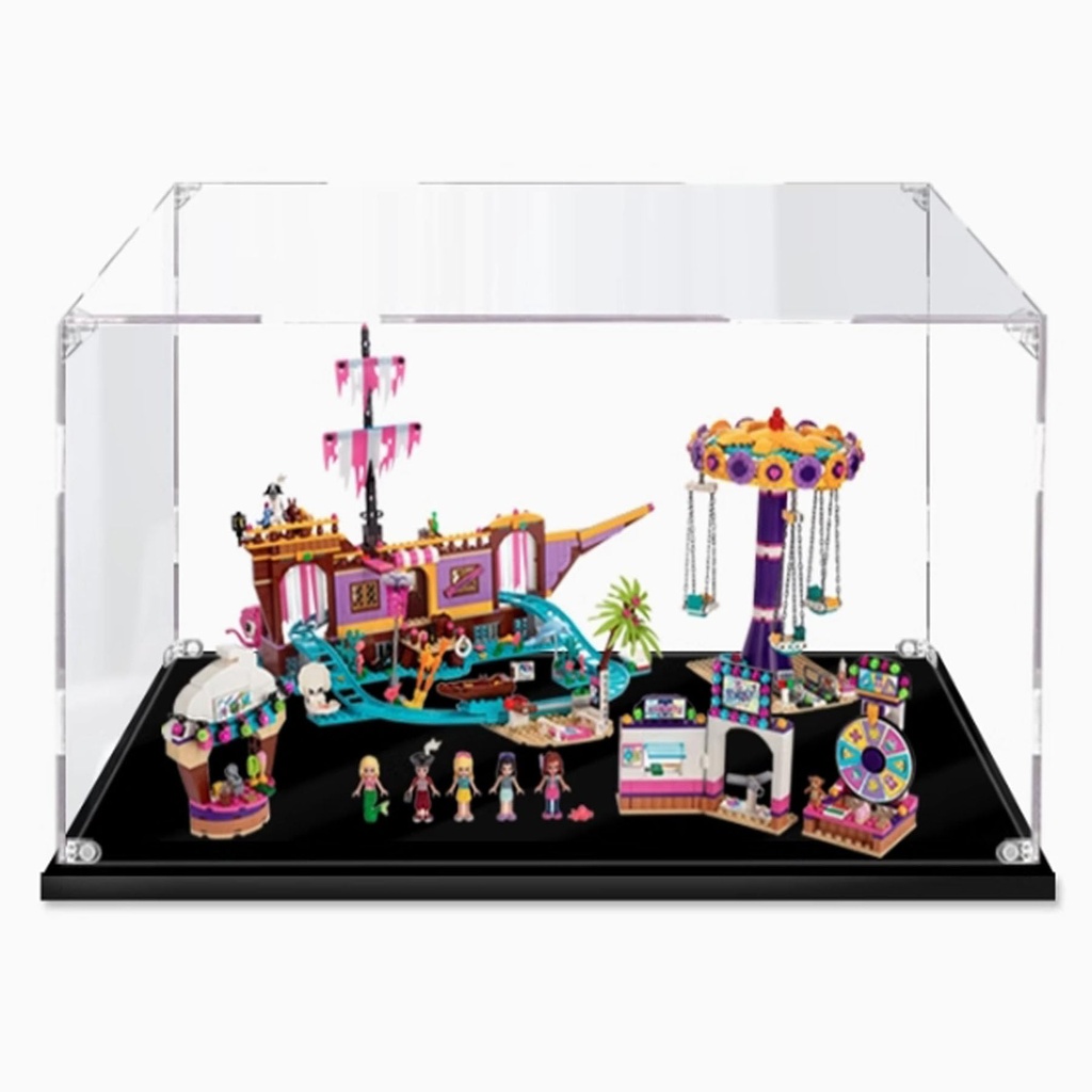 CHIFENMS Acrylic Display Box for Lego 41375 Amusement Park Clear Dustproof Display Box Box Only Lego Set Not Included 3mm