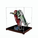 Figures Display Box for LEGO 75060 for Star Wars Slave Acrylic Dustproof Transparent Custom Display Case No Model Black Walnut3mm