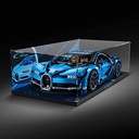 Tirff Acrylic Display Case Compatible with Lego 42083 Bugatti Chiron Display Case Dustproof Showcase Display Case for 42083 Without Model Kit Type 4
