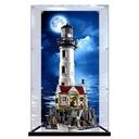 Acrylic Display Case for Lego 21335 Motorized Lighthouse Building SetClear Display Case DustProof Display Case Compatible with Lego 21335 Only Display Case BackgroundA