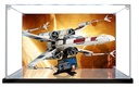 Acrylic Display Case Compatible with Lego 75355 XWing Starfighter Brick Model Assemble Dustproof Showcase Clear Thick Display Case for Collectibles Toys B3mm