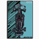 SONNIES Lego 42171 F1 Racing Model Wall Display Decorative Wall Mounted Display Panels Gift Only Wallboard No Model