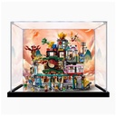 Acrylic Display Box for Lego 80036 Lantern City Model Transparent Dustproof Display Box Compatible with Lego 80036 kit Model not Included Mirror BaseBackground3mm