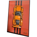CHIFENMS Acrylic Display Clear Collectors Box Compatible with Lego 42056 Racing Car Wall Hanging Building Block Model Dust Storage Box Display Box Box Only