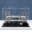 Acrylic Display Case Compatible with lego 21321 international space station Building Block Model Clear Dust Box Cover Collectibles Protective Case Models are not included3mm