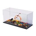 Acrylic Display Case for Lego City Stunt Show Arena 60295 Model Dustproof AntiUV Storage Box Ideal for Collectors Transparent