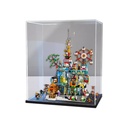 FEIFANBOYANG Acrylic Display case for Lego 80054 Million Cities Model Dustproof Transparent collections Display Case display box only Black base