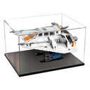 Acrylic display box for LEGO 75144 Star Wers series UCS snow fighter model dust boxbest giftcollect and protect your modelno modle Black base