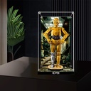 Acrylic Display Case for Lego series 7539875379 Star Wers C3POR2D2 twoinone dispBuilding Blocks Model Not Include The Lego Set 75398