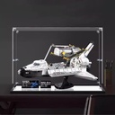 Acrylic Display Box for Lego 10283 Space Shuttle Model Transparent Dustproof Display Box Compatible with Lego 10283 kit Model not Included Mirror Base 2mm