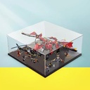Acrylic Display Case For Lego 70653 Robotics Model Dustproof Transparent Acrylic Display Case Storage Box Model Not Included Black base
