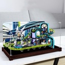 Transparent Acrylic Display Casefor Lego 60421 Roller Coaster Model Clear BoxStorage BoxDisplay BoxCompatible with 60421 Model Display Box only Black Walnut