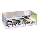 CHIFENMS Acrylic Display Box for Lego 71756 Underwater Reward Clear Dustproof Display Box Box Only Lego Set Not Included White Base